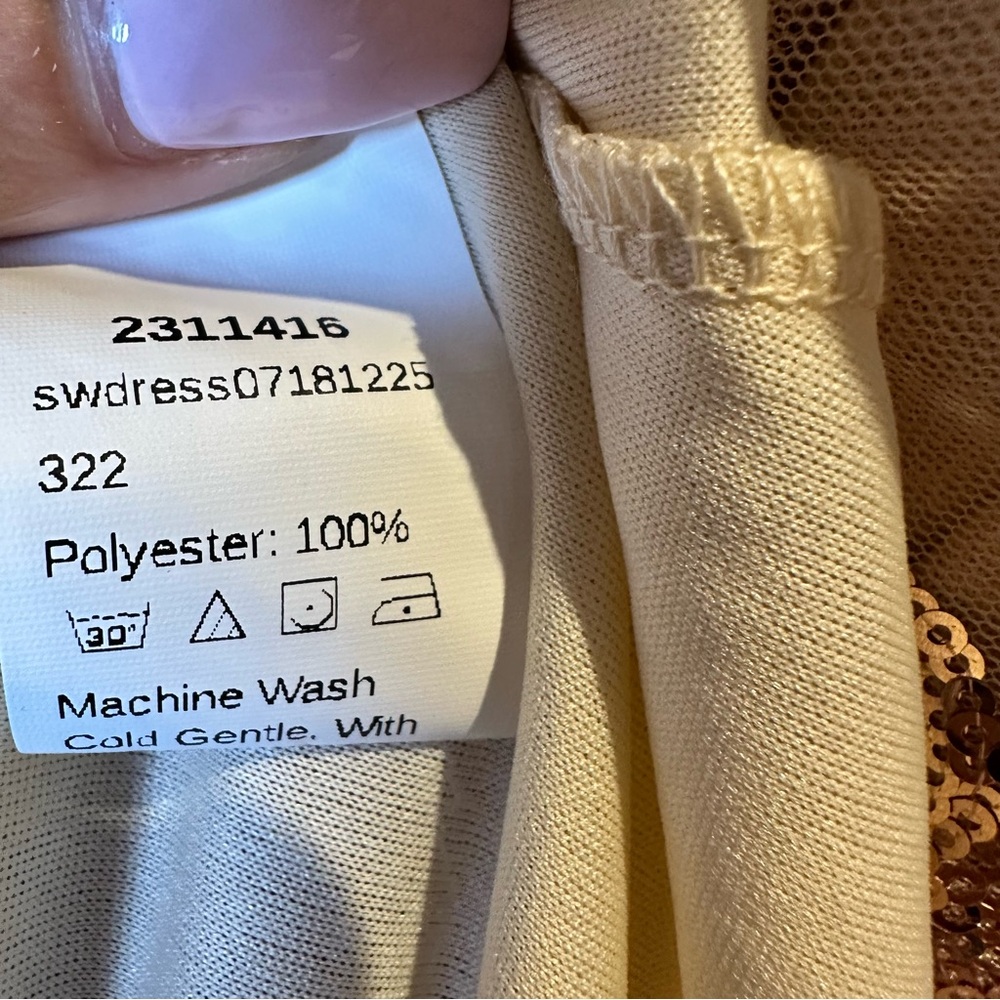 SHEIN Cream Bell Sleeve Ruffled Sundress - Picture 11 of 12